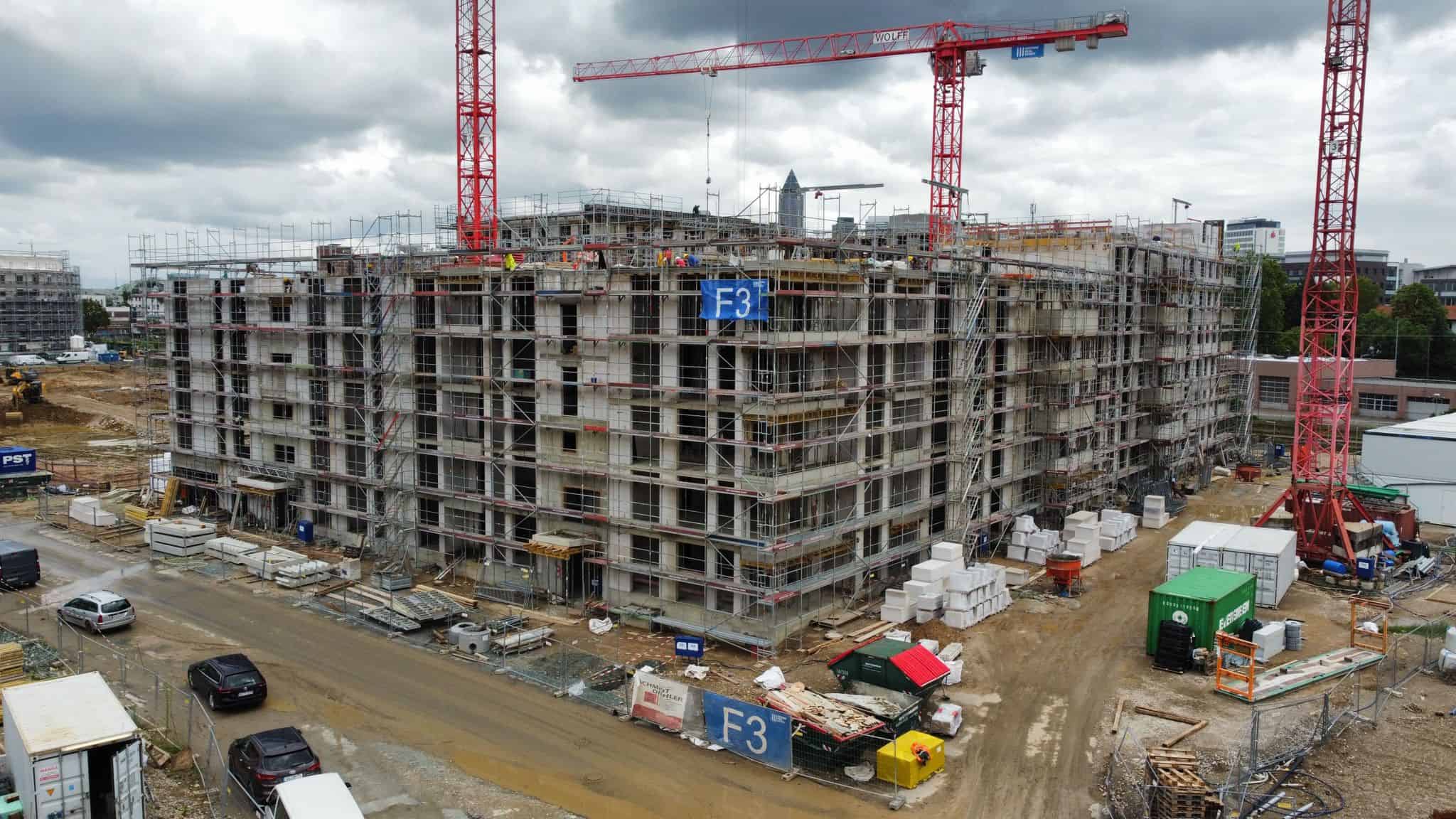 Bewehrungsarbeiten Wohnprojekt Edition 250 am Riedberg in Frankfurt durch KNK Bau GmbH
